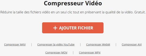 Compresser une vidéo avec VIDEOCandy