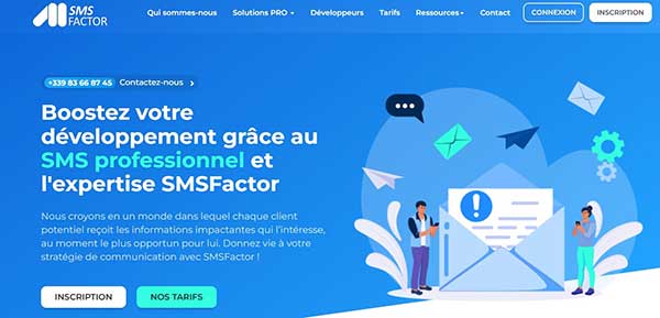 Envoyer un SMS par ordinateur avec SMSFactor