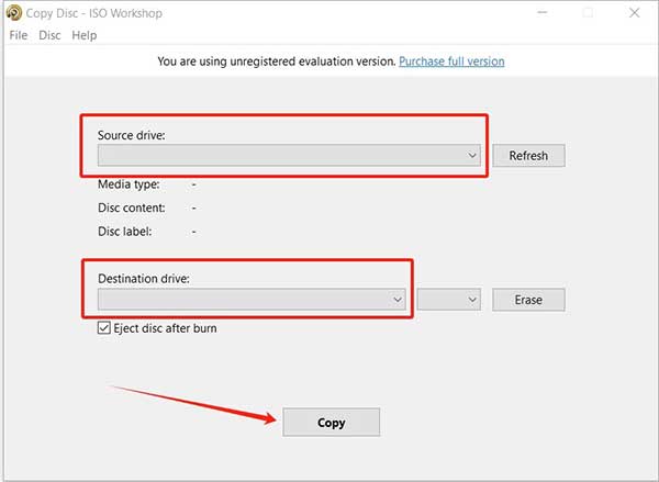 Test et revue de l'application ISO Workshop