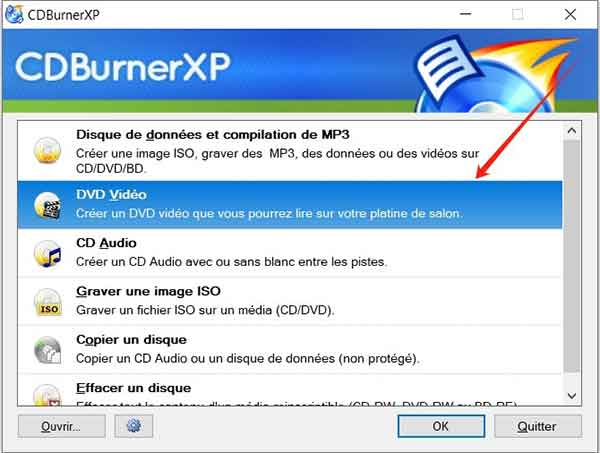 Copier un DVD avec CDBurnerXP