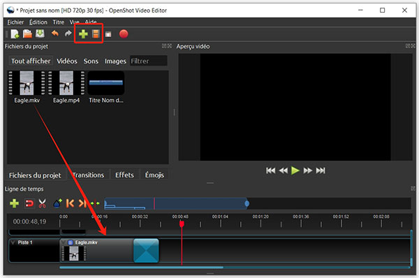 Éditer la vidéo avec OpenShot Video Editor