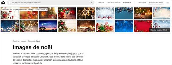 Télécharger une image de Noël gratuite avec Unsplash