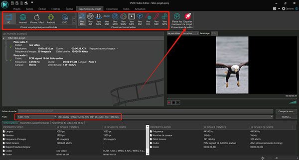 Exporter le projet avec VSDC Free Video Editor