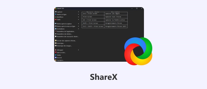 ShareX - gratuiciel d'enregistrement d'écran